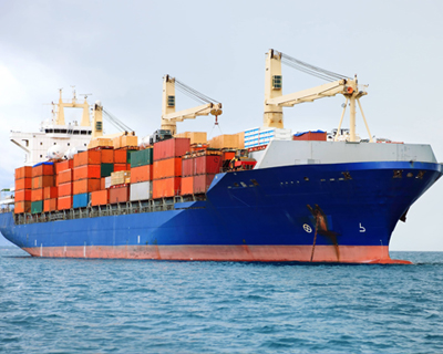 a cargo ship