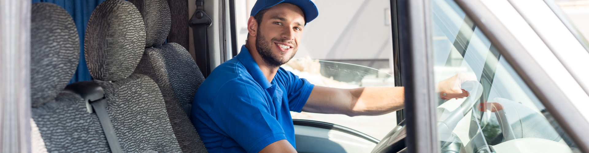 driver smiling for the camera